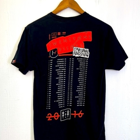 Next Level - Twenty One Pilots Emotional Roadshow 2016 Tour Black T Shirt Small - Picture 11 of 11